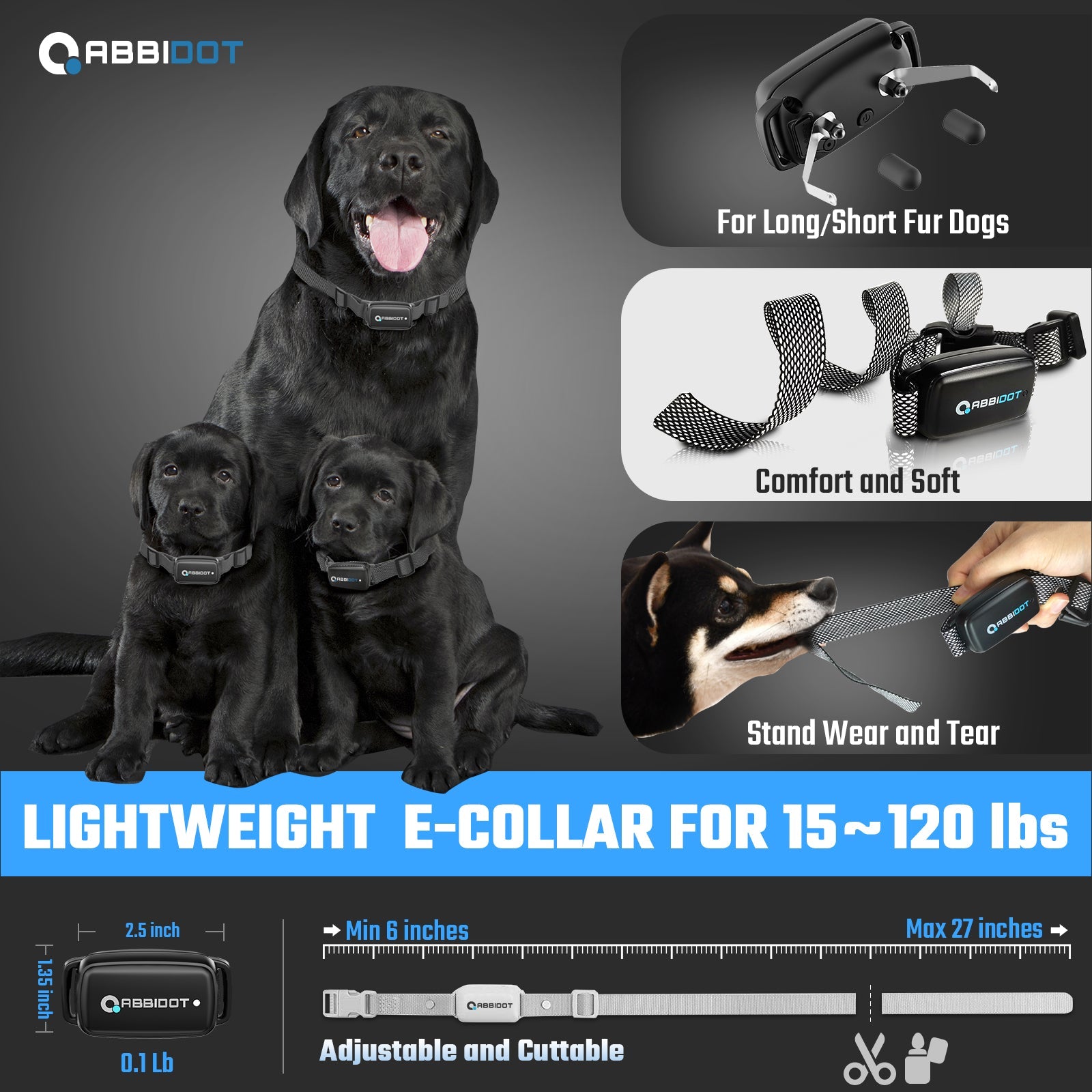 T30B Dog Training Collar Available in 5 Colors